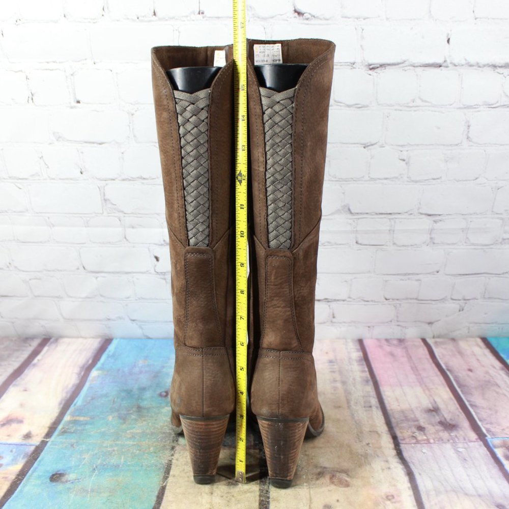 TIMBERLAND Side Zip Knee High Block Heel Boots 7.5 - Picture 8 of 9